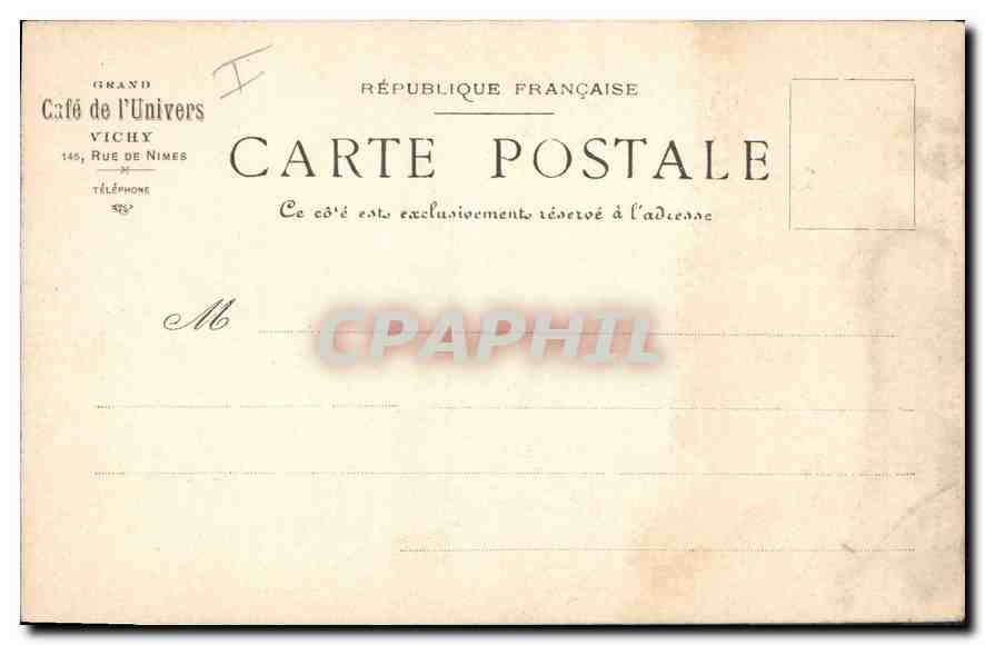 CPA Moulins Cathedrale — Verso