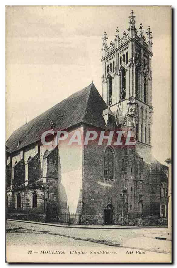 CPA Moulins L'Eglise Saint Pierre