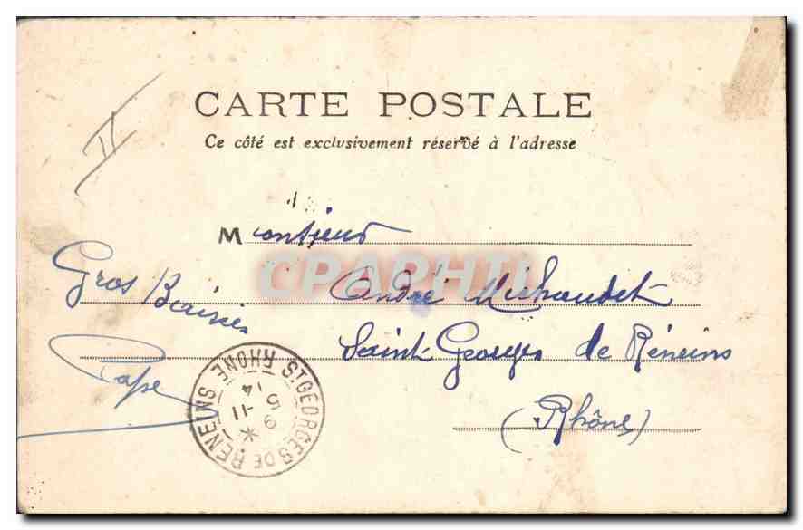 CPA Moulins La Chapelle des Carmelites — Verso