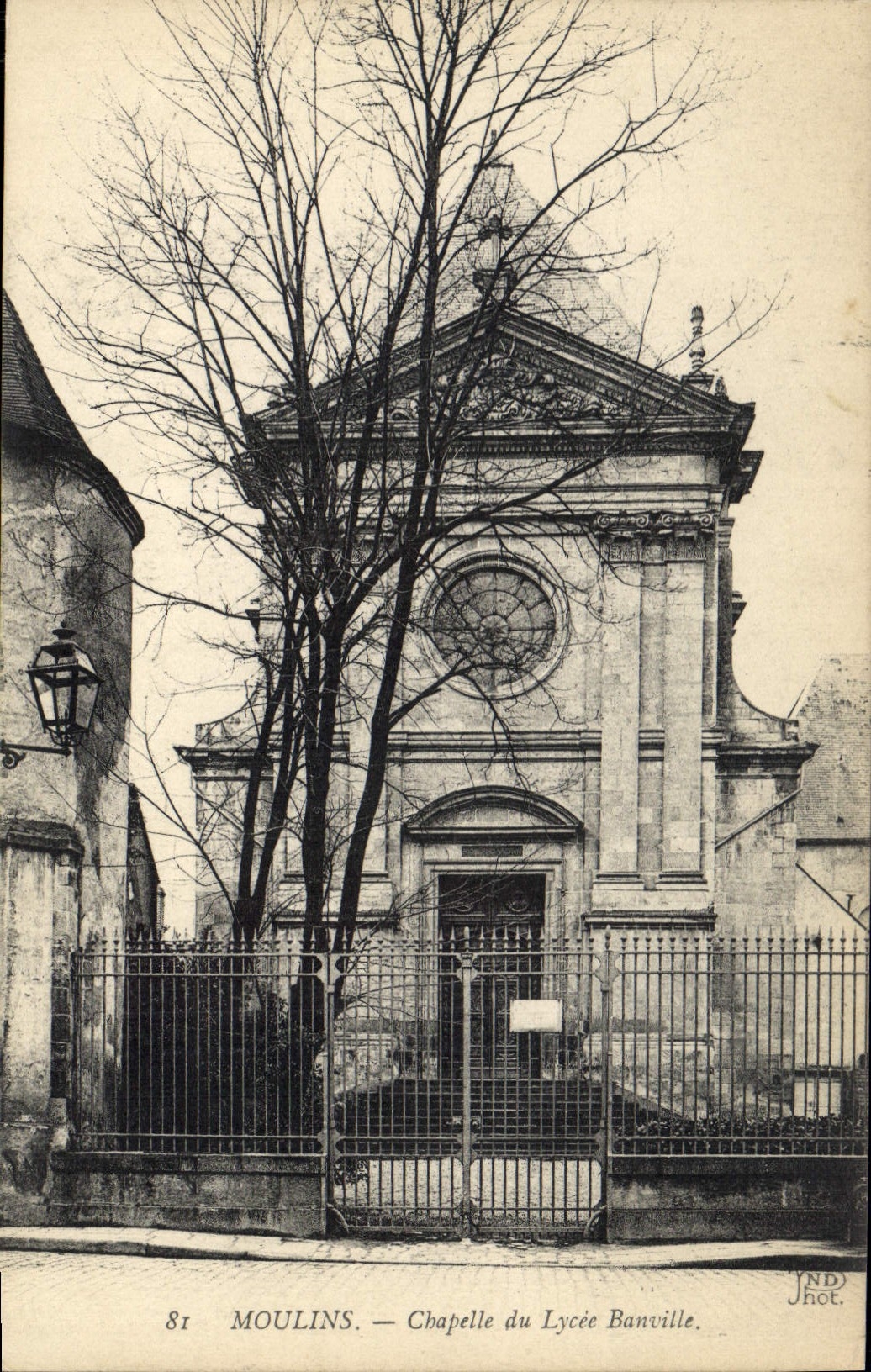 CPA Moulins Chapelle du Lycee Banville