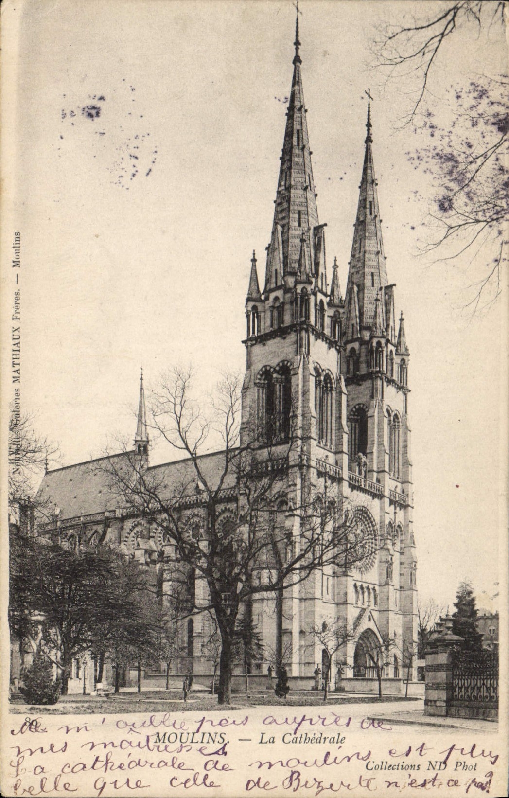 CPA Moulins La Cathedrale