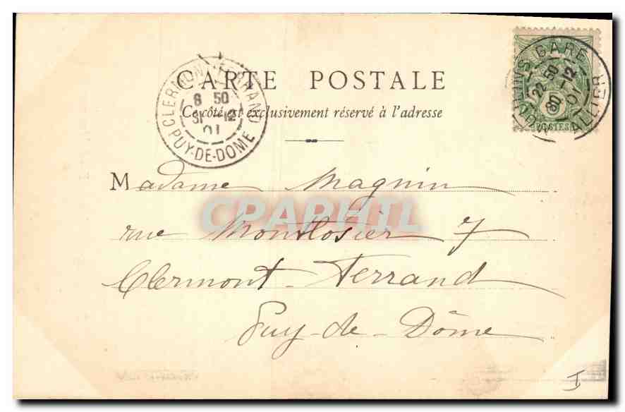 CPA Moulins Tombeau du Duc de Montmorency — Back