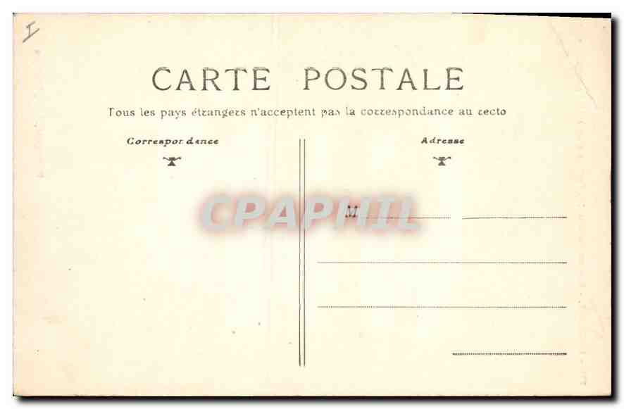 CPA Moulins Rue de Paris Portail d'un Hotel particulier — Verso