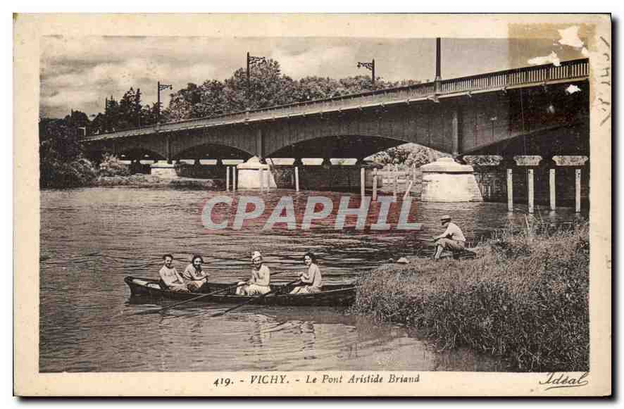 CPA Vichy Le Pont Aristide Briand