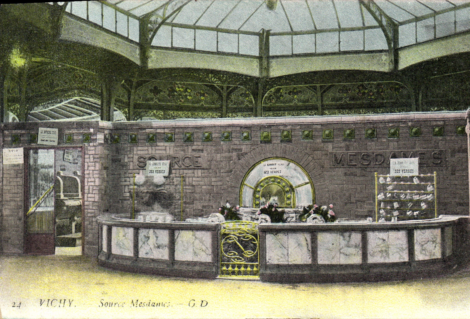 CPA Vichy Source Mesdames