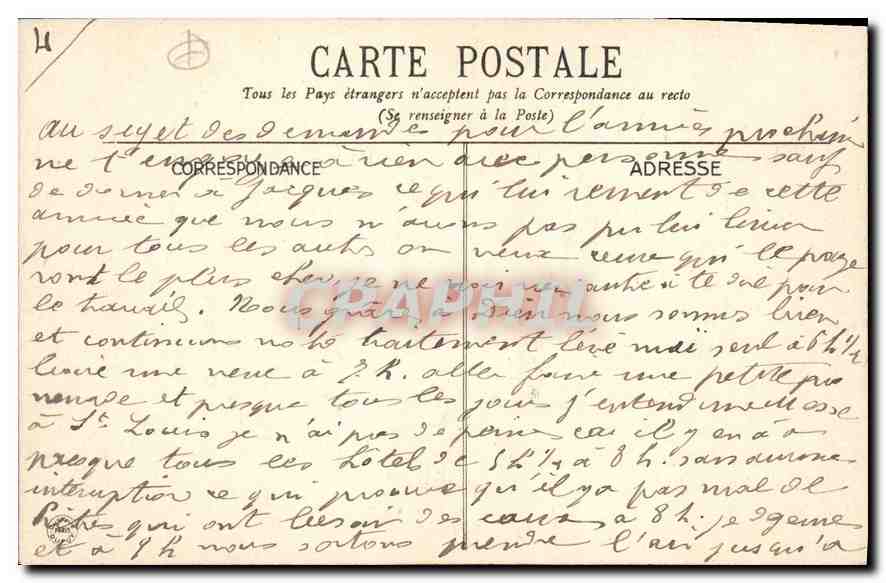 CPA Vichy Source Mesdames — Verso