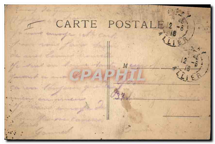 Vichy — Une donneuse d'eau — V.D. éditeur, n° 3594 — Verso