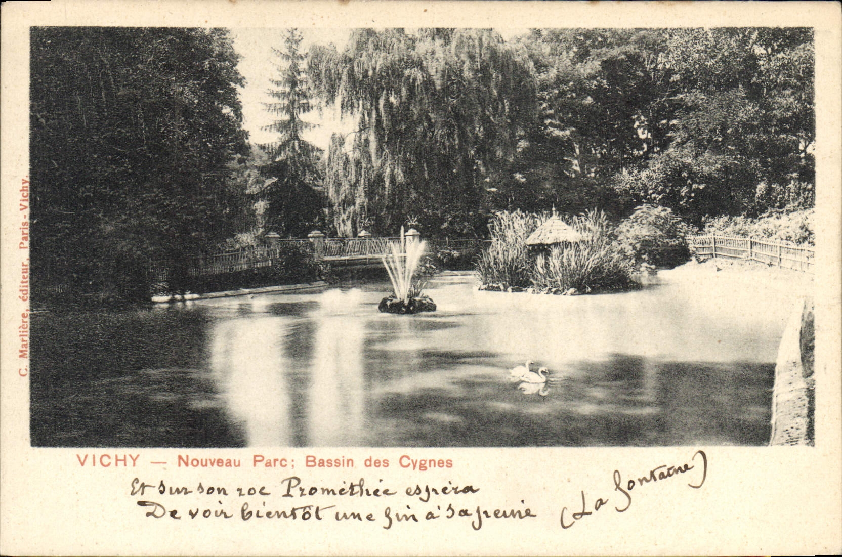 CPA Vichy Nouveau Parc Bassin des Cygnes