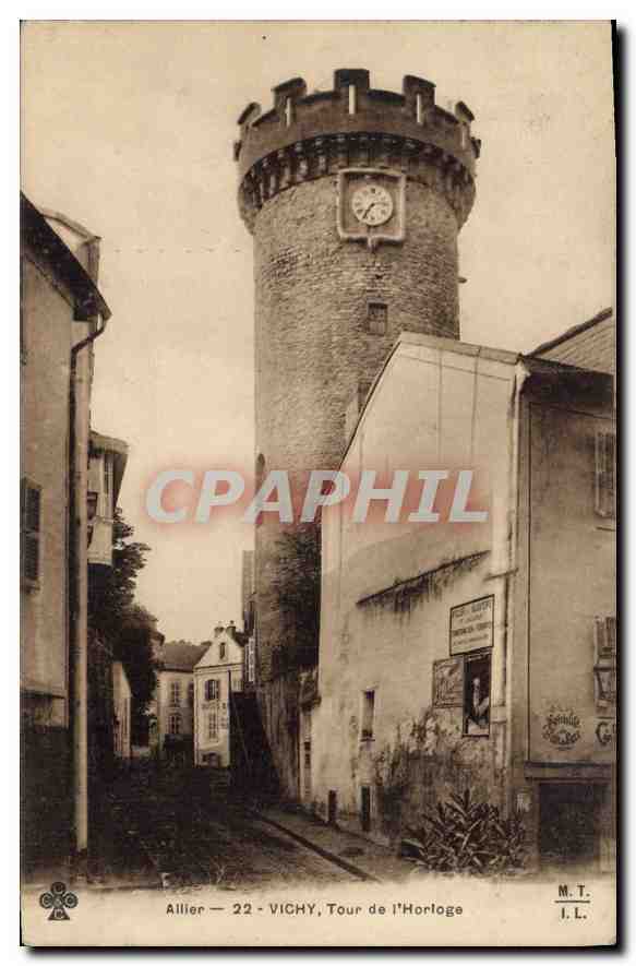 CPA Vichy Tour de l'Horloge
