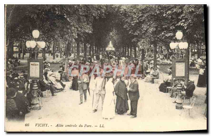 Vichy — Allée centrale du Parc — LL