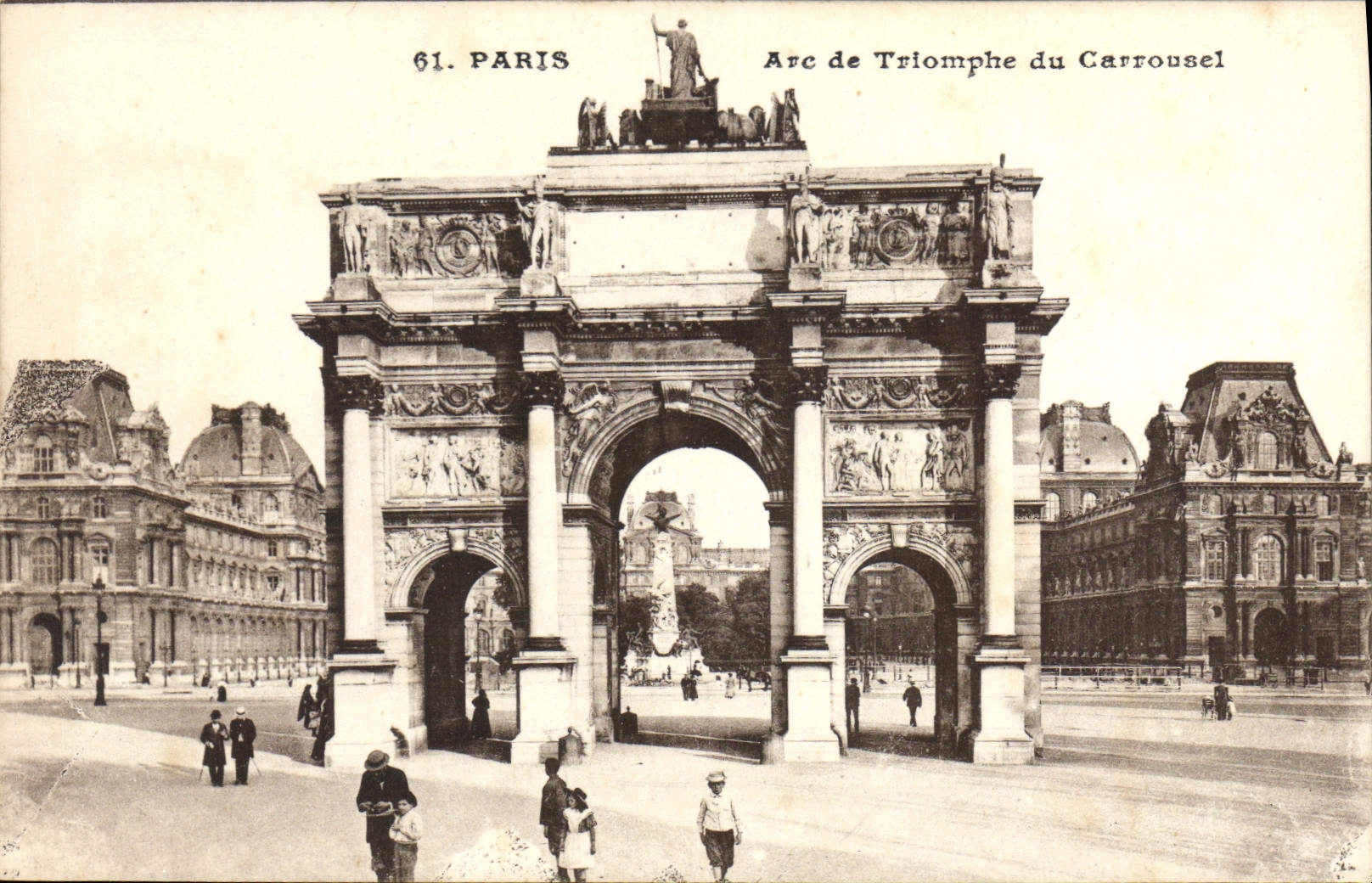 CPA Paris Arc de Triomphe du Carrousel