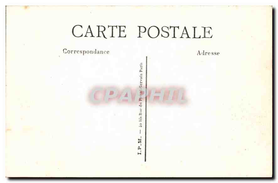 CPA Paris Arc de Triomphe du Carrousel — Rückseite