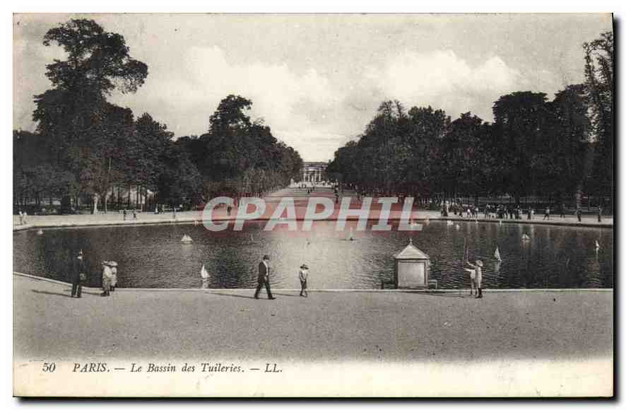 CPA Paris Le Bassin de Tuileries