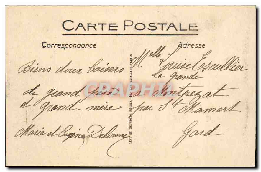 CPA Paris La Place de la Concorde et la Seine — Verso