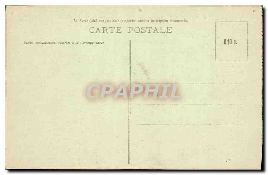 CPA Paris La Chambre des Deputes et le Pont de la Concorde — Rückseite
