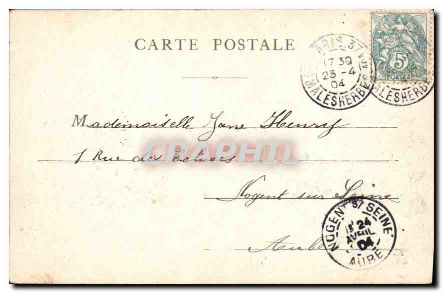 CPA Paris La Fontaine Carpeaux — Rückseite