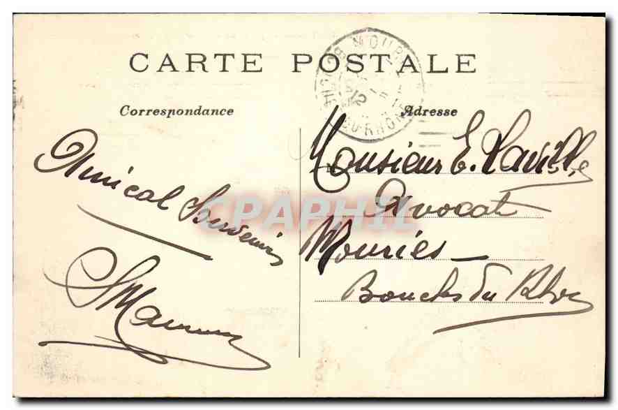 CPA Paris Vue Generale de la Place de l'Etoile — Rückseite