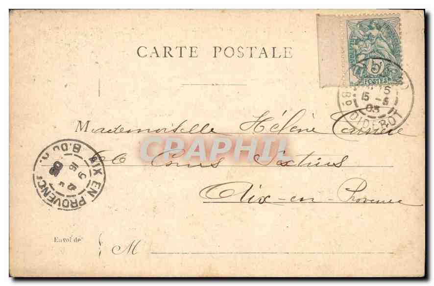CPA Paris Le Theatre Francais — Rückseite