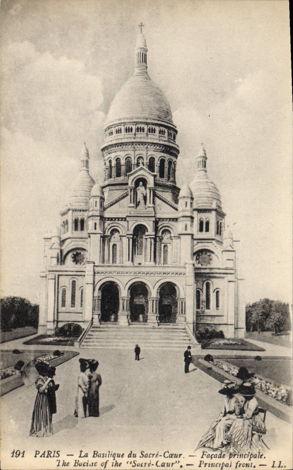 CPA Paris La Basilique Sacre Coeur