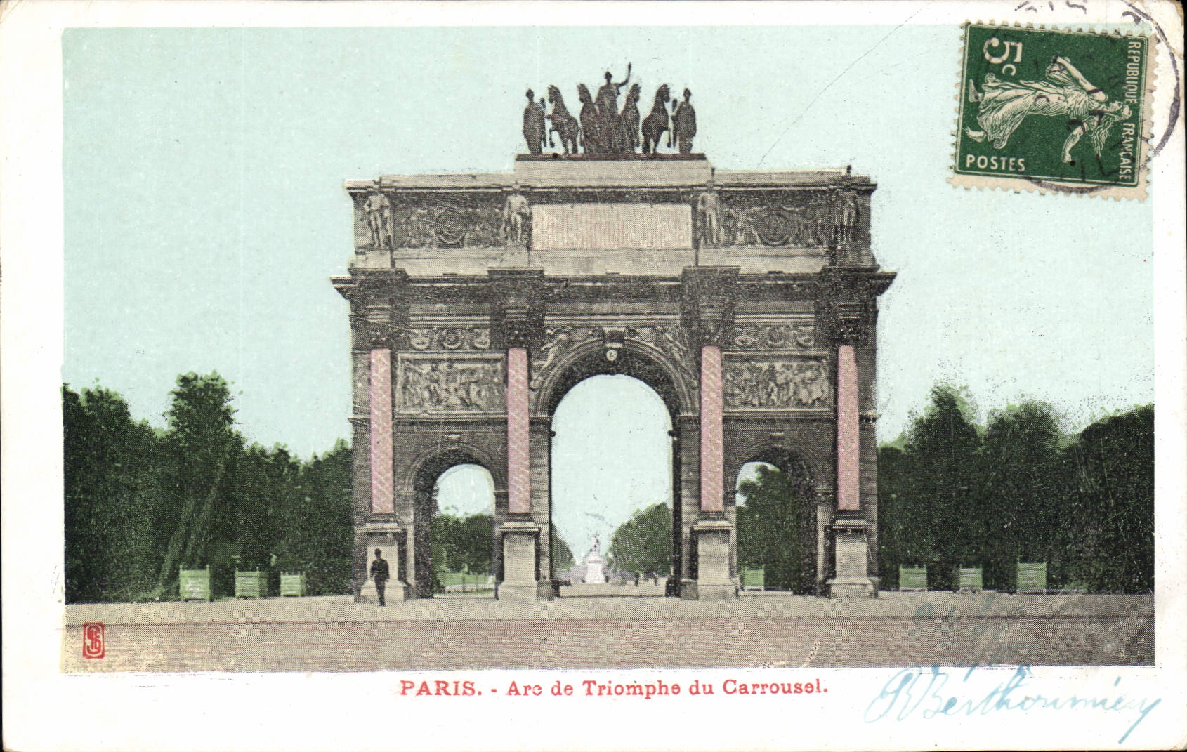CPA Paris Arc de Triomphe du Carrousel