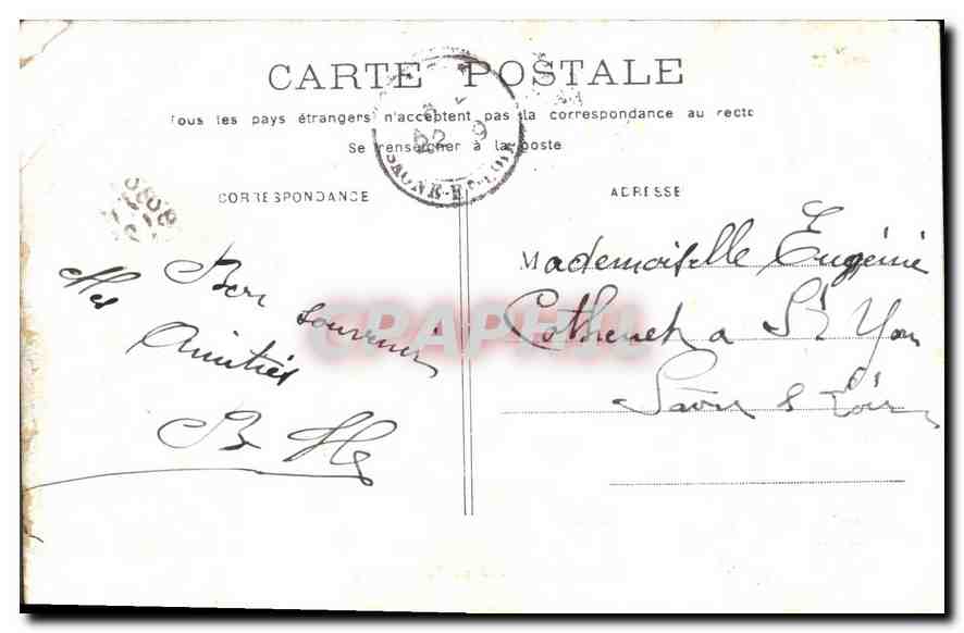 CPA Paris La Seine au Pont Neuf — Verso