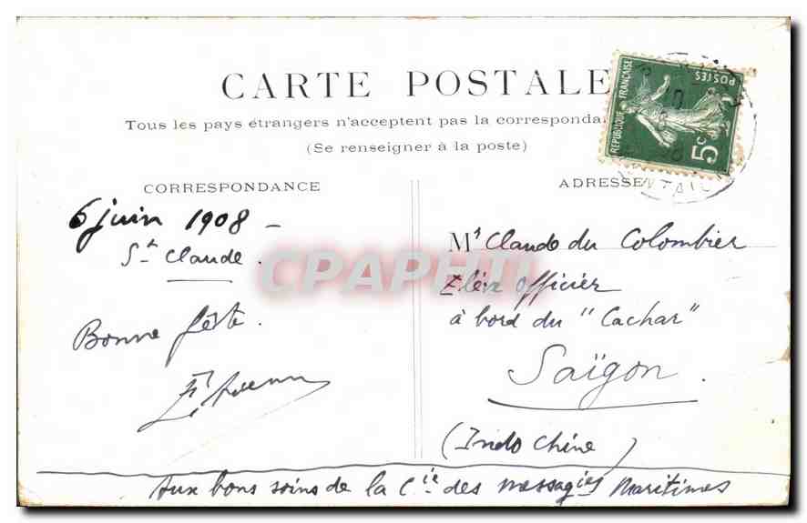 CPA Paris Les Buttes Chaumont — Rückseite