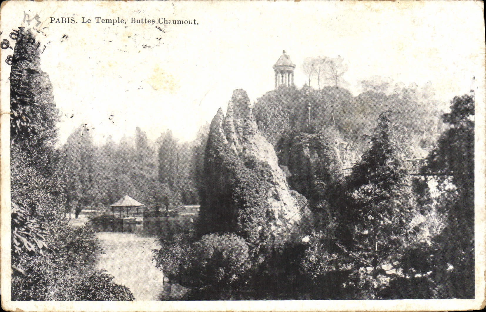 CPA Paris Le Temple Buttes Chaumont