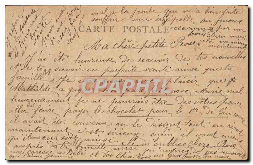 CPA Paris Le Pont Alexandre III — Verso