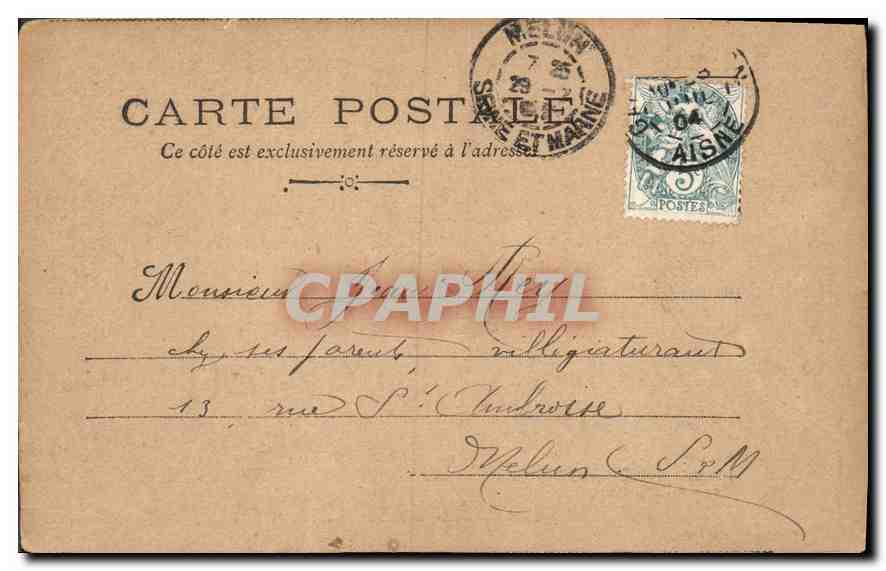 CPA Paris — Verso