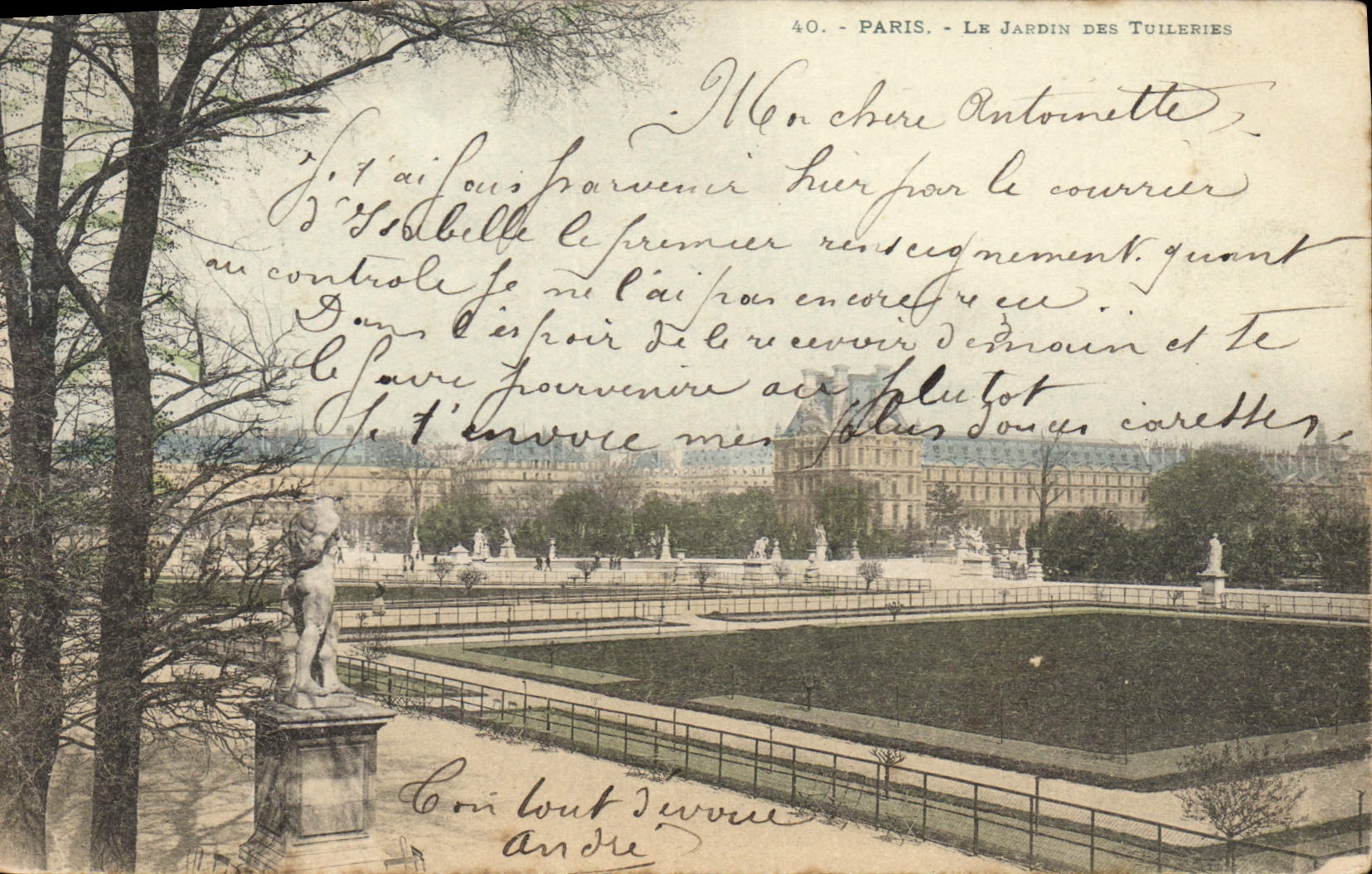 CPA Paris Le Jardin des Toileries