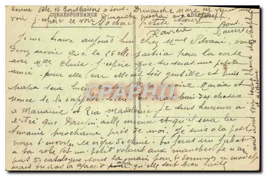 CPA Paris Arc de Triomphe et l'Etoile — Rückseite