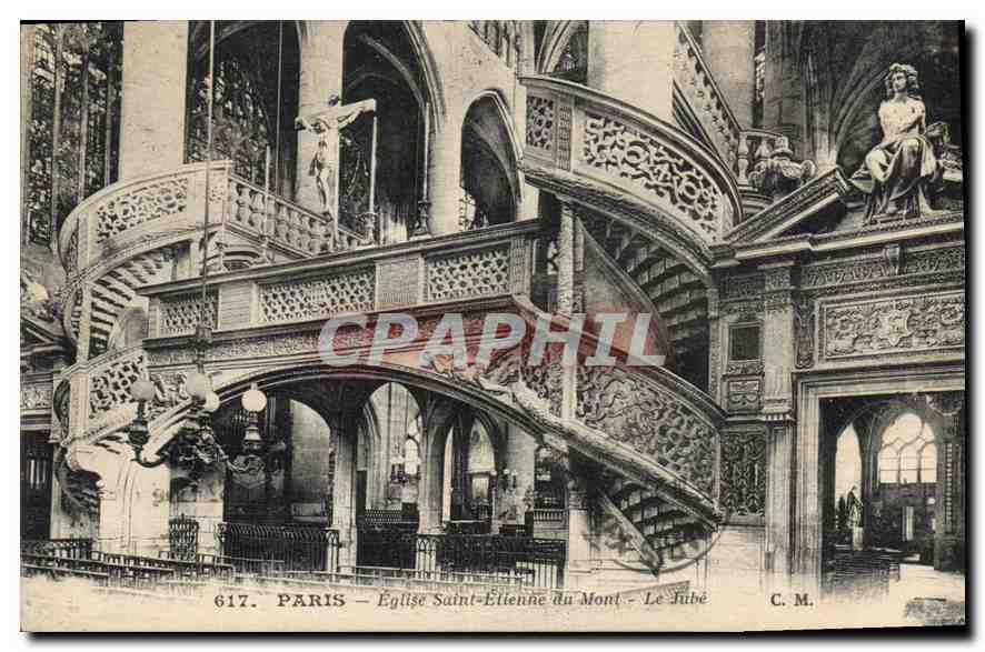 CPA Paris Eglise Saint Etienne du Mont Le Jube