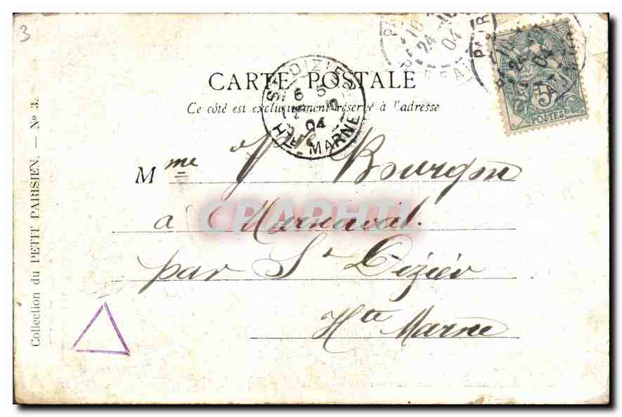 CPA Paris Le Monuement D'Etienne Dolet — Rückseite