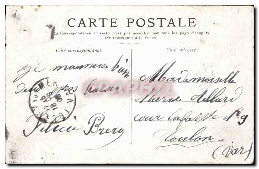 CPA Paris Le Palais du Luxembourg — Rückseite