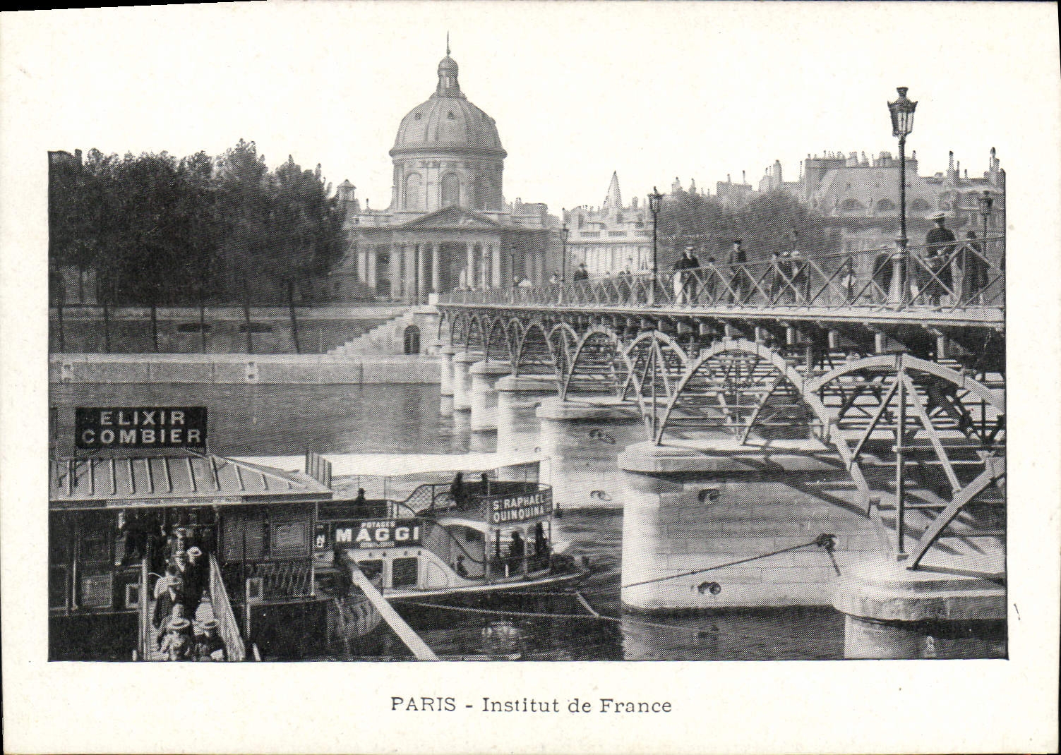 CPA Paris Institut de France Peniche Bateau Maggi