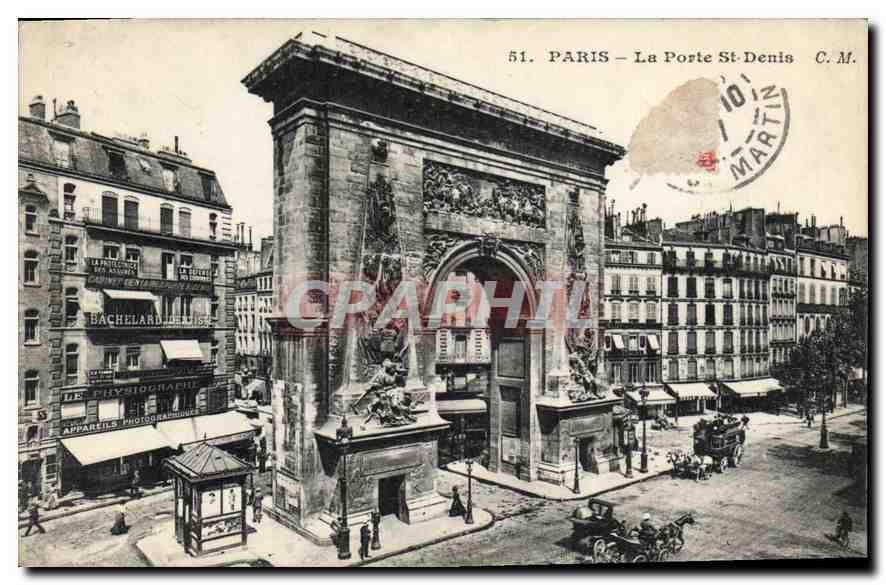 CPA Paris La Porte St Denis