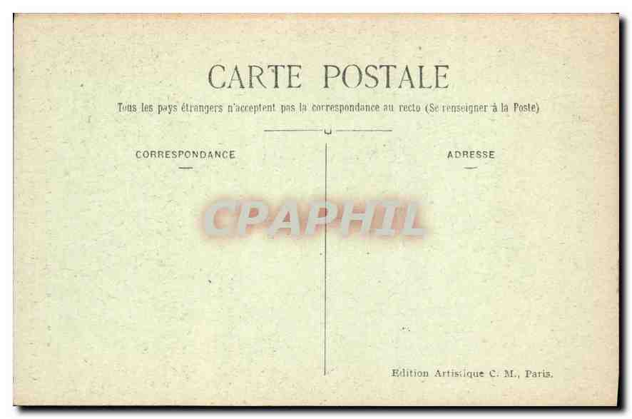 CPA Paris Hotel des Invalides La Chapelle — Rückseite