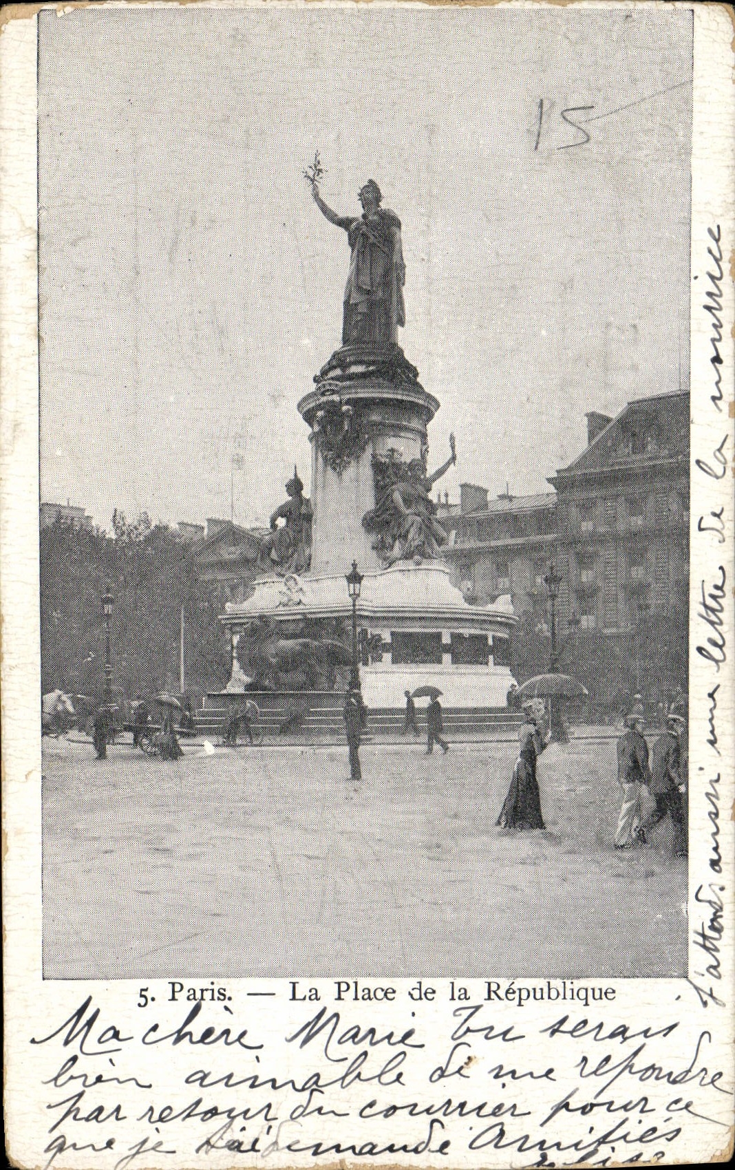 CPA Paris La Place de la Republique