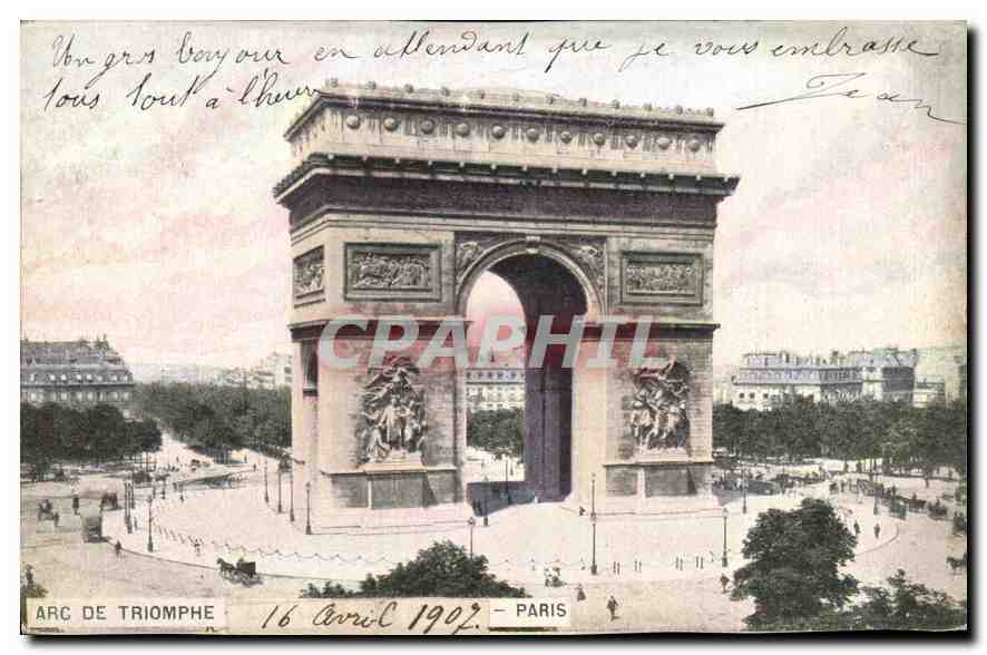 CPA Paris Arc de Triomphe