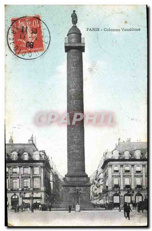 CPA Paris Colonne Vendome