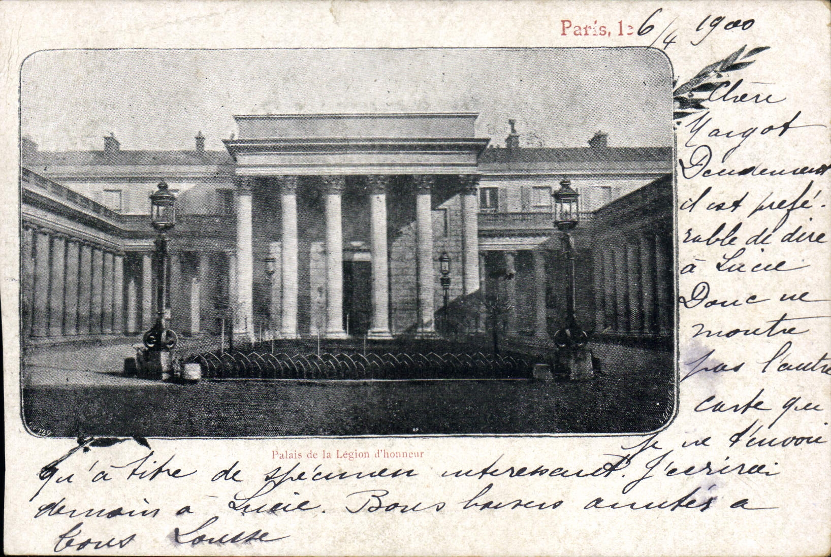 CPA Paris Palais de la Legion d'honneur