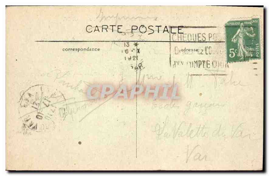 CPA Paris La Place de l'Hotel de Ville — Rückseite