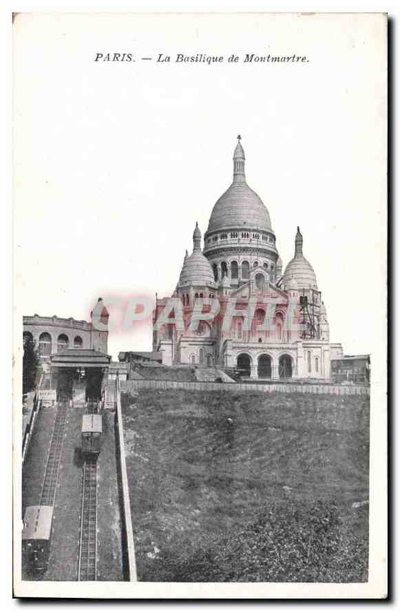 CPA Paris La Basilique de Montmartre