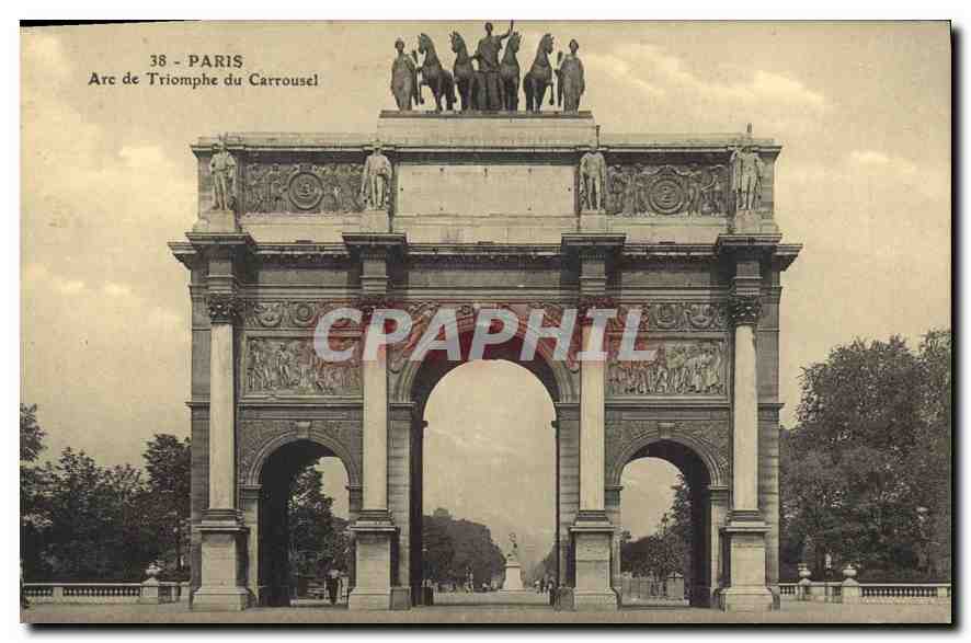 CPA Paris Arc de Triomphe du Carrousel