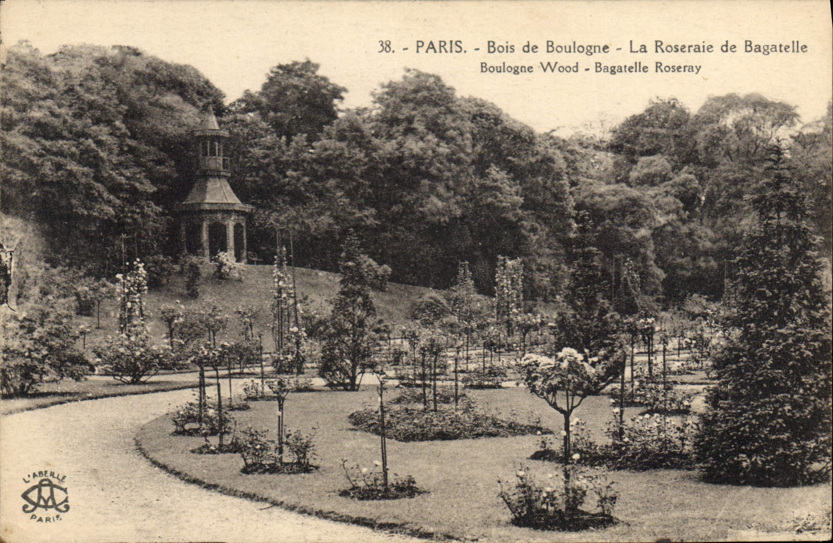 CPA Paris Bois de Boulogne La Roseraie de Bagatelle