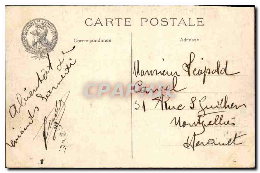 CPA Paris Hotel des Invalides Tombeau de Napoleon — Rückseite