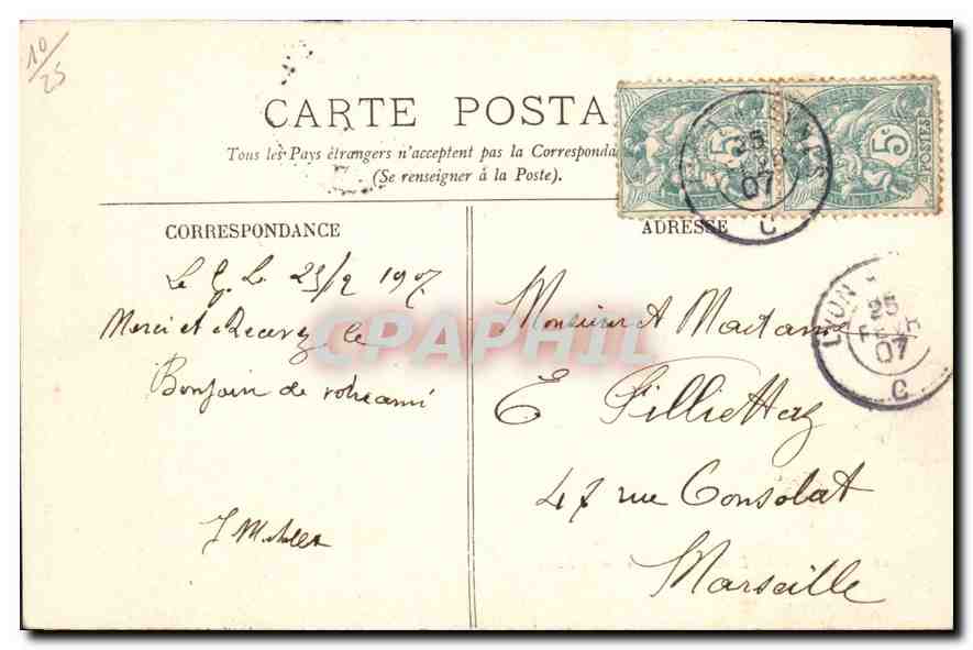 CPA Paris Le Grand Palais — Rückseite