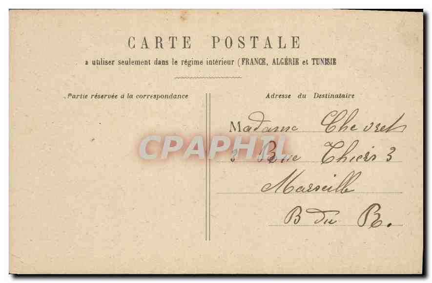 CPA Paris Le Petit Palais — Verso