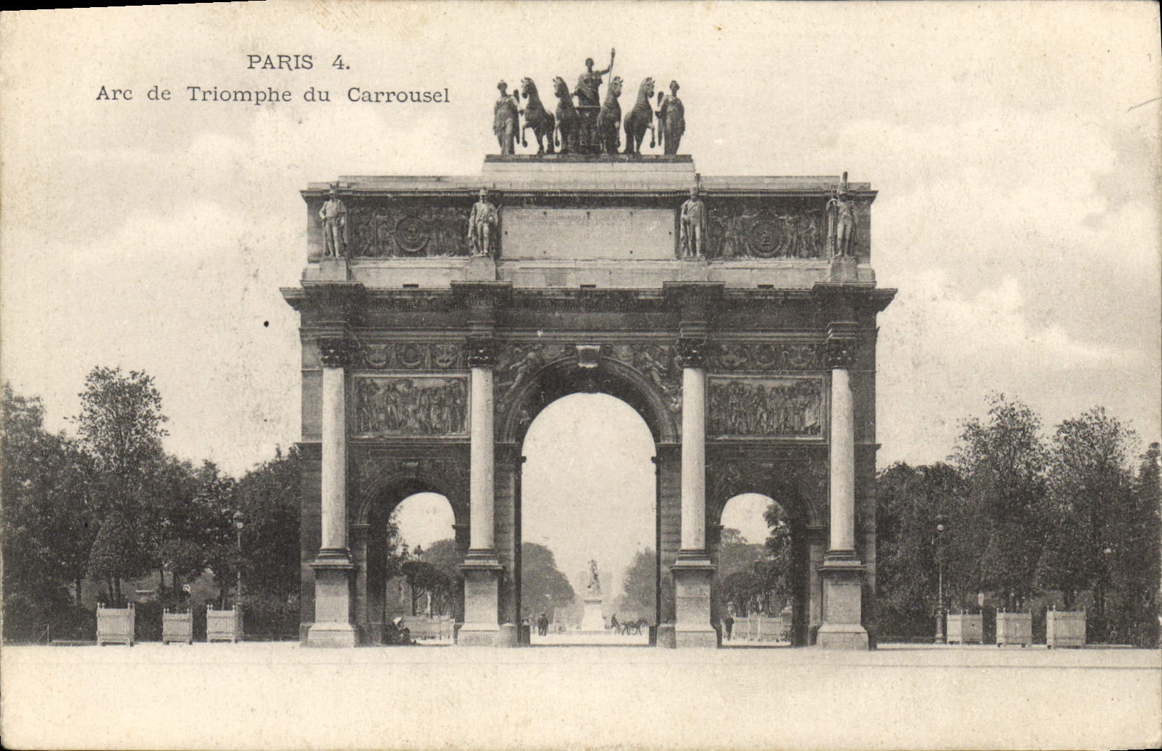 CPA Paris Arc de Triomphe du Carrousel