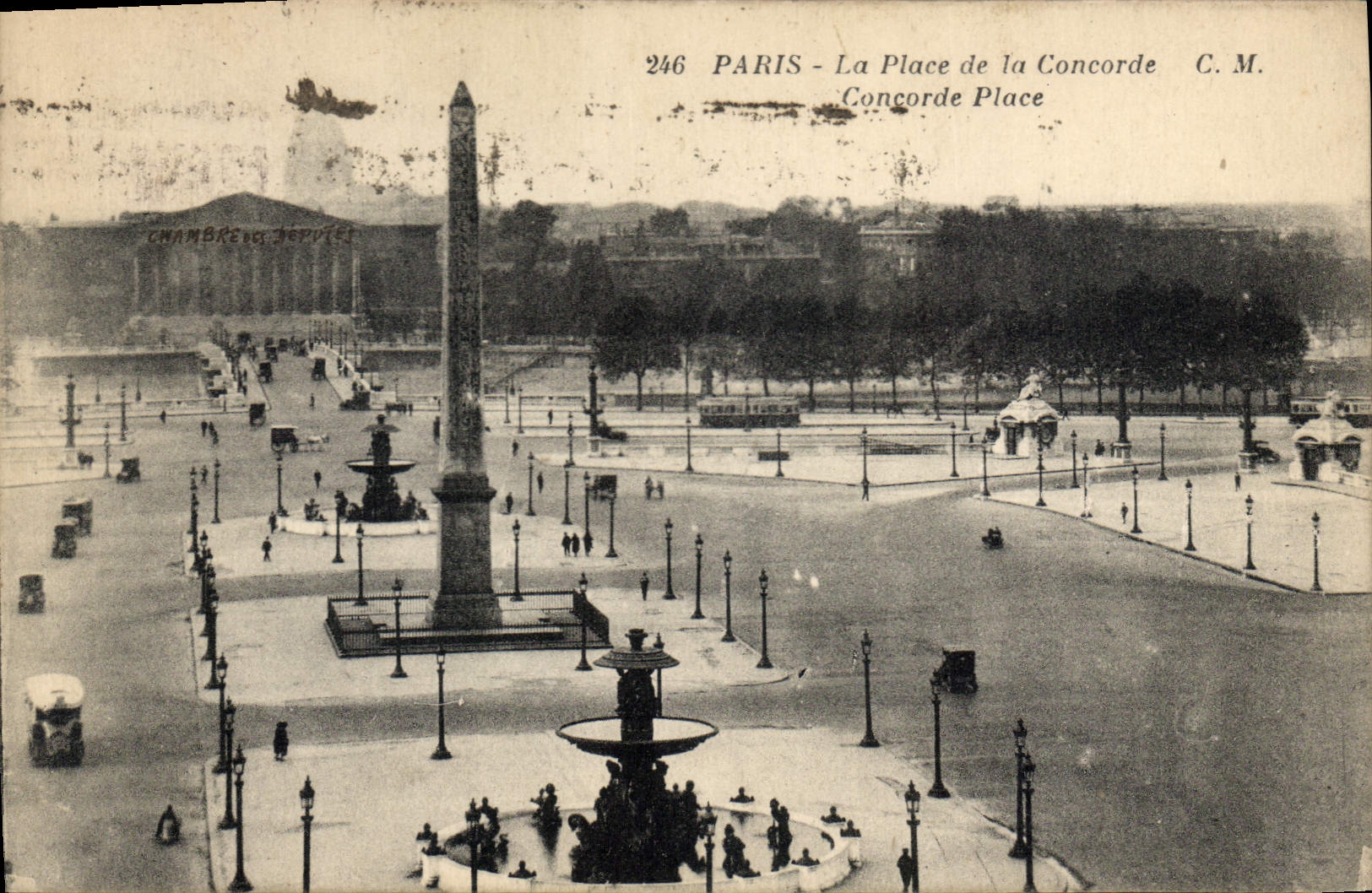 CPA Paris La PLace de la Concorde